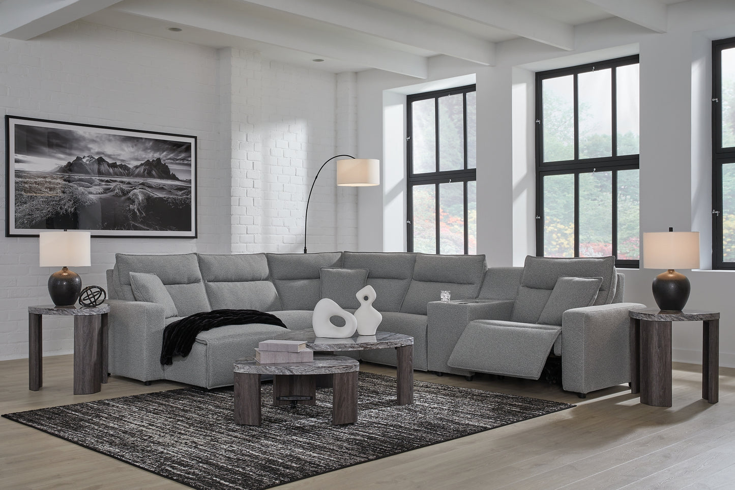 Modmax II 6-Piece Power Reclining Sectional with Chaise and Console