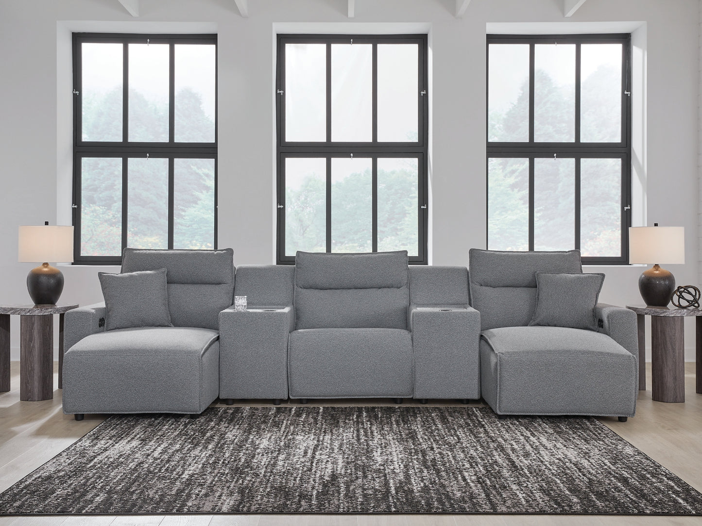 Modmax II 5-Piece Power Reclining Sectional with Chaise and Consoles