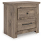 Rusticott Two Drawer Night Stand