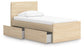Onita Twin Panel Platform Bed with 1 Side Storage