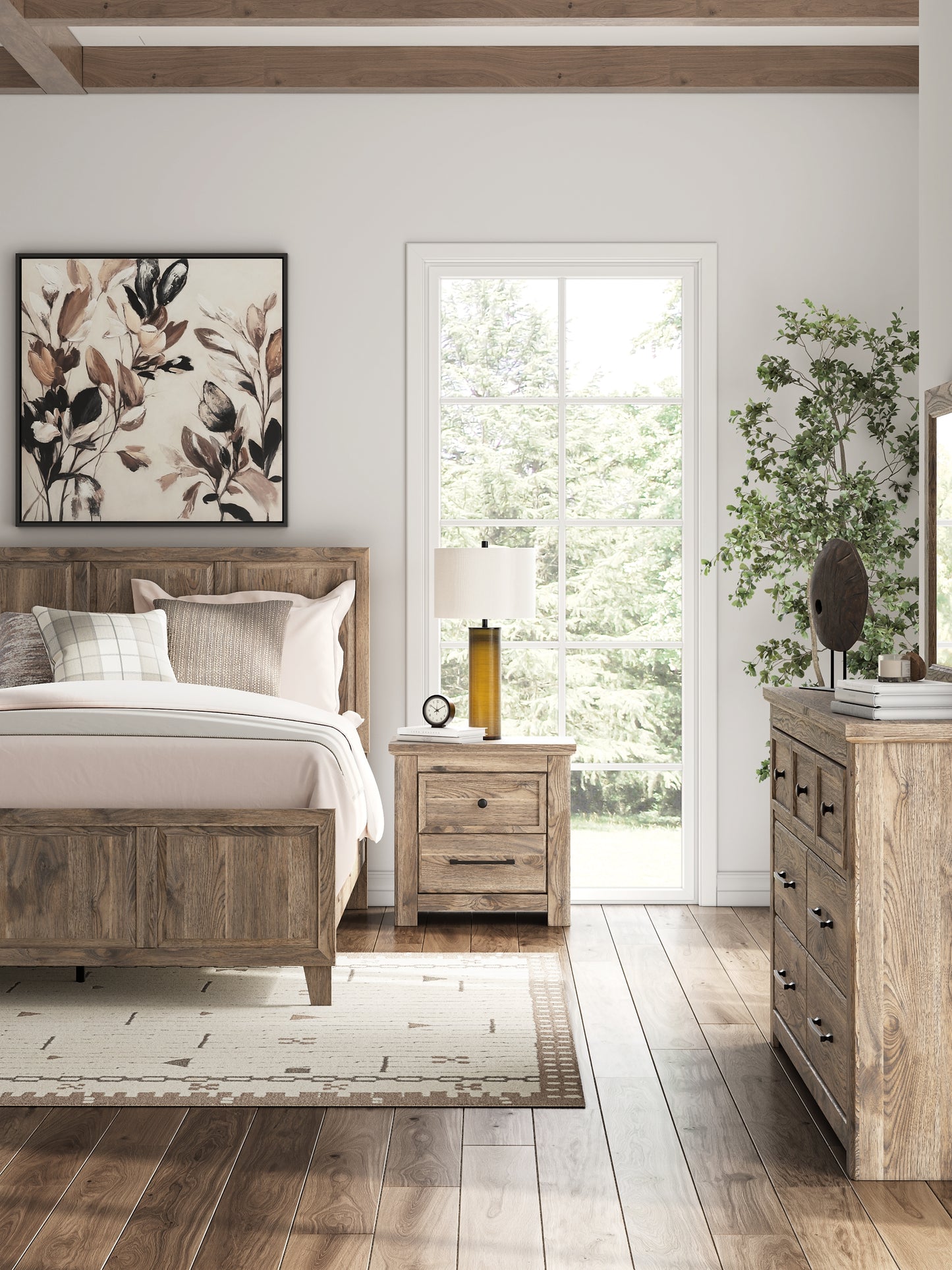 Rusticott Two Drawer Night Stand