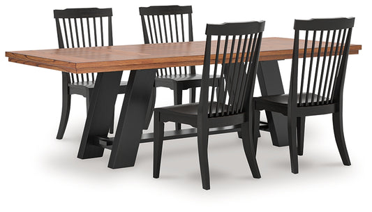 Greddinton Dining Table and 4 Chairs