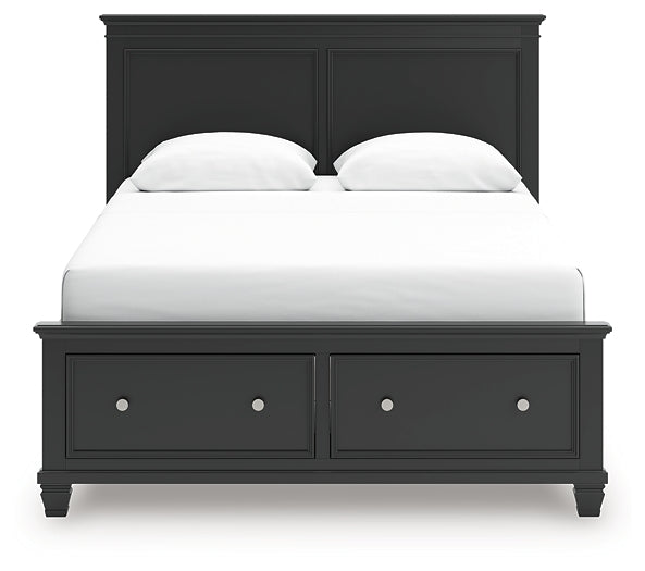 Lanolee Queen Panel Storage Bed, Dresser and Mirror