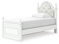 Kozlani Twin Upholstered Panel Storage Bed, Dresser and Mirror