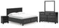 Lanolee King Panel Storage Bed, Dresser, Mirror and Nightstand