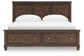 Danabrin California King Panel Storage Bed, Dresser, Mirror and Nightstand