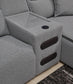 Modmax II 3-Piece Power Reclining Sectional with Chaise and Audio Console