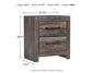 Drystan Full Bookcase Bed with 4 Storage Drawers with Mirrored Dresser, Chest and Nightstand