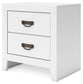 Binterglen California King Panel Bed with Mirrored Dresser and Nightstand