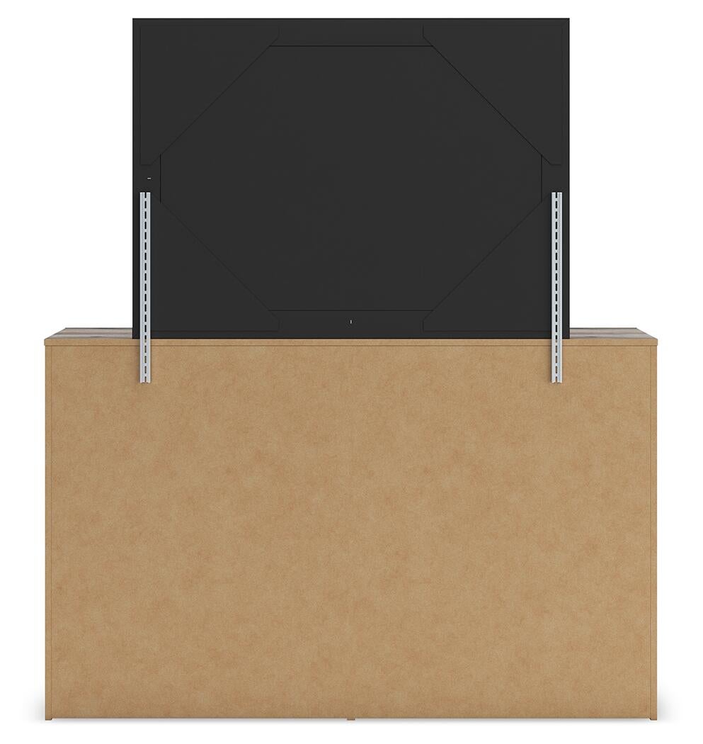 Graystorm Twin Panel Bed, Dresser, Mirror and Nightstand