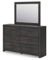 Hollivern Twin Panel Storage Bed, Dresser, Mirror, Chest and Nightstand