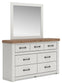 Savonport Queen Panel Bed with Storage, Dresser and Mirror