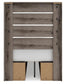 Urbanoore Twin Panel Bed with Storage, Dresser and Mirror