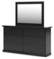Maribel Full Panel Bed, Dresser, Mirror and Nightstand