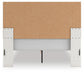 Birmonton Queen Upholstered Panel Platform Bed, Dresser, Mirror, Chest and Nightstand