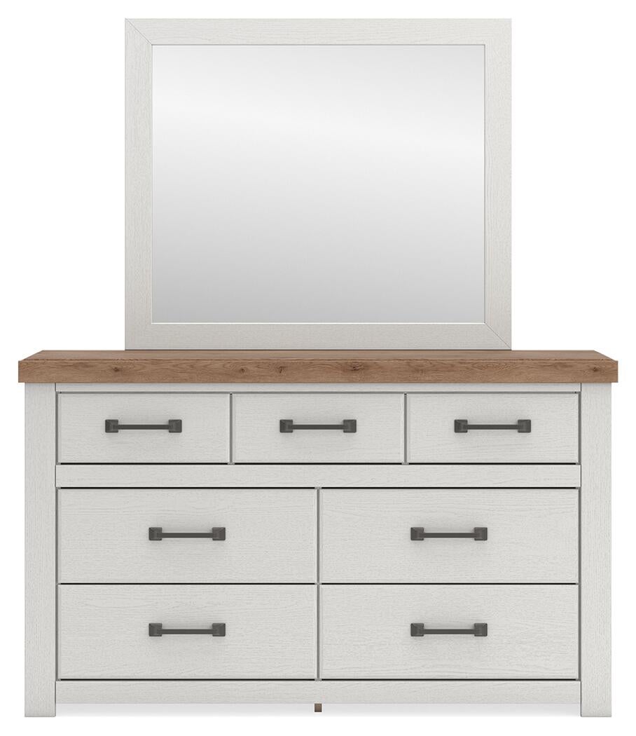 Savonport Full Panel Bed. Dresser, Mirror and Nightstand
