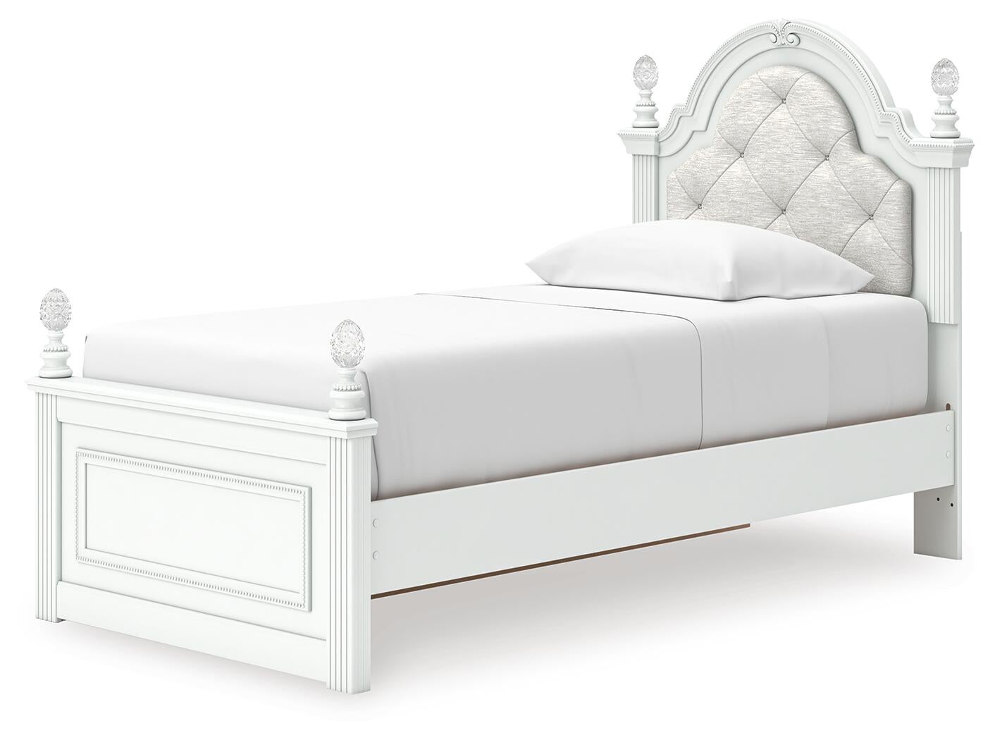 Kozlani Twin Upholstered Panel Storage Bed